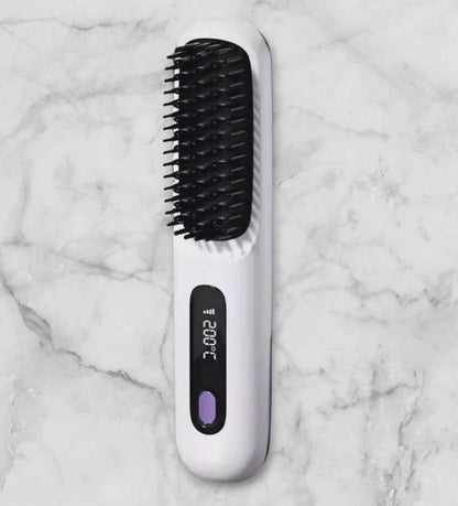 OnlyBeauty™ Travel Brush Straightener